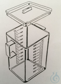 Mess- & Sammelgefäss / Urinsammelgefäss, 2000ml mit dichtem Deckel VE=1